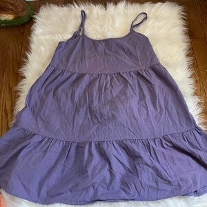 SHEIN Lilac Tiered Spaghetti-Strap Sundress